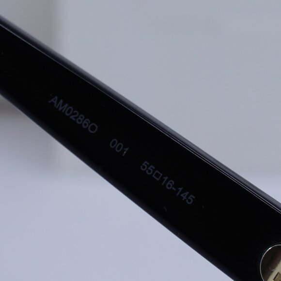 Alexander McQueen AM0286O 001 Square Eyeglasses 55mm - Black - Picture 9 of 11